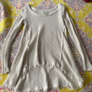 Size small waffle knit cream sweater